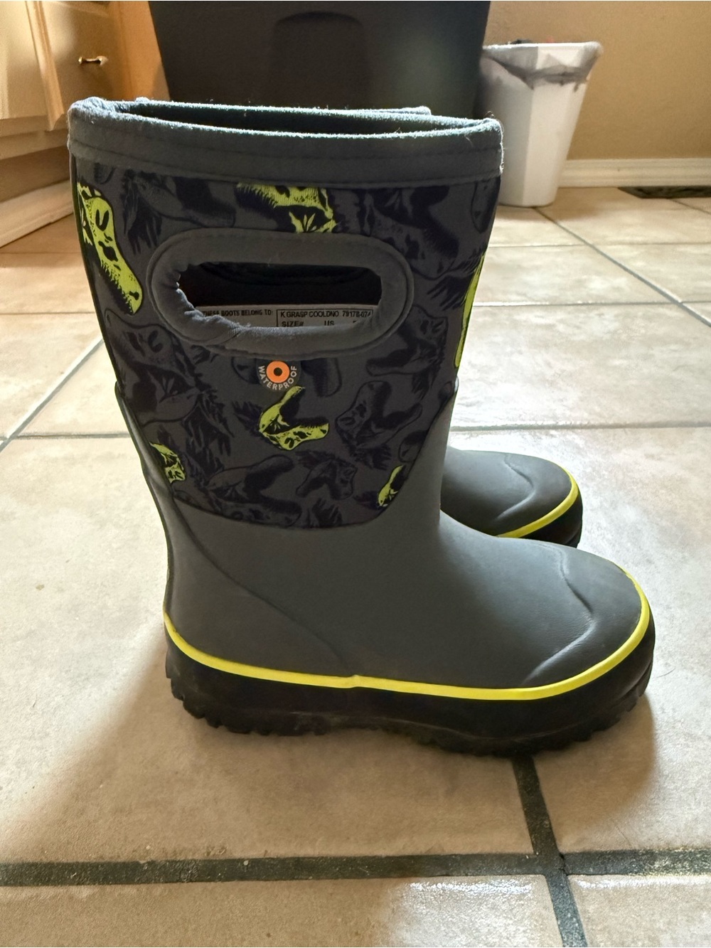 Bogs Kids Dino Waterproof Rain Boots